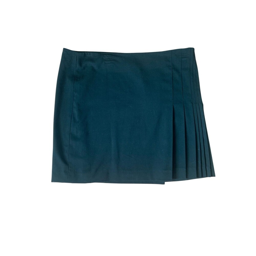 Mossimo Y2K Preppy Black Pleated Pencil Mini Skirt 16 Academia Goth Grunge